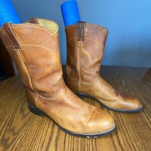 Justin Men’s 10 1/2 D Western Leather Cowboy Boots